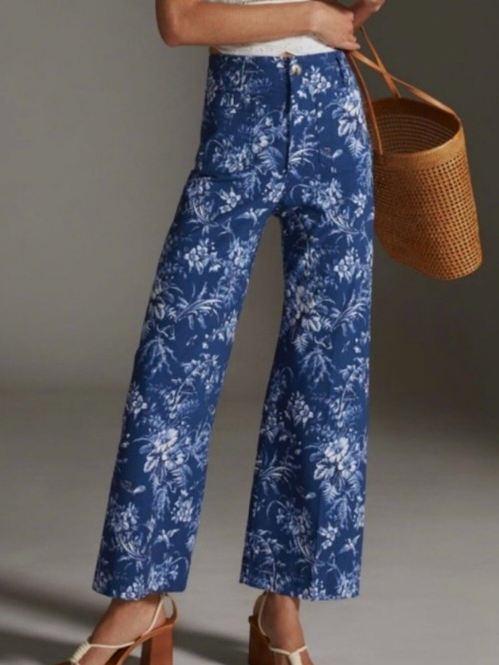Anthropologie Maeve Colette Cropped Pants | Size 27
